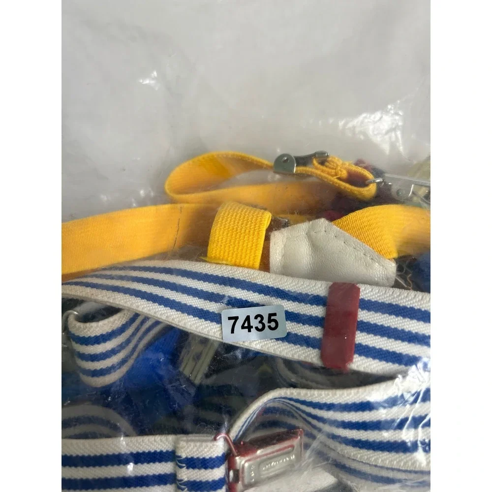 Preppy Dapper Kids Multicolor‎ Striped Solid Elastic Suspenders Lot 4